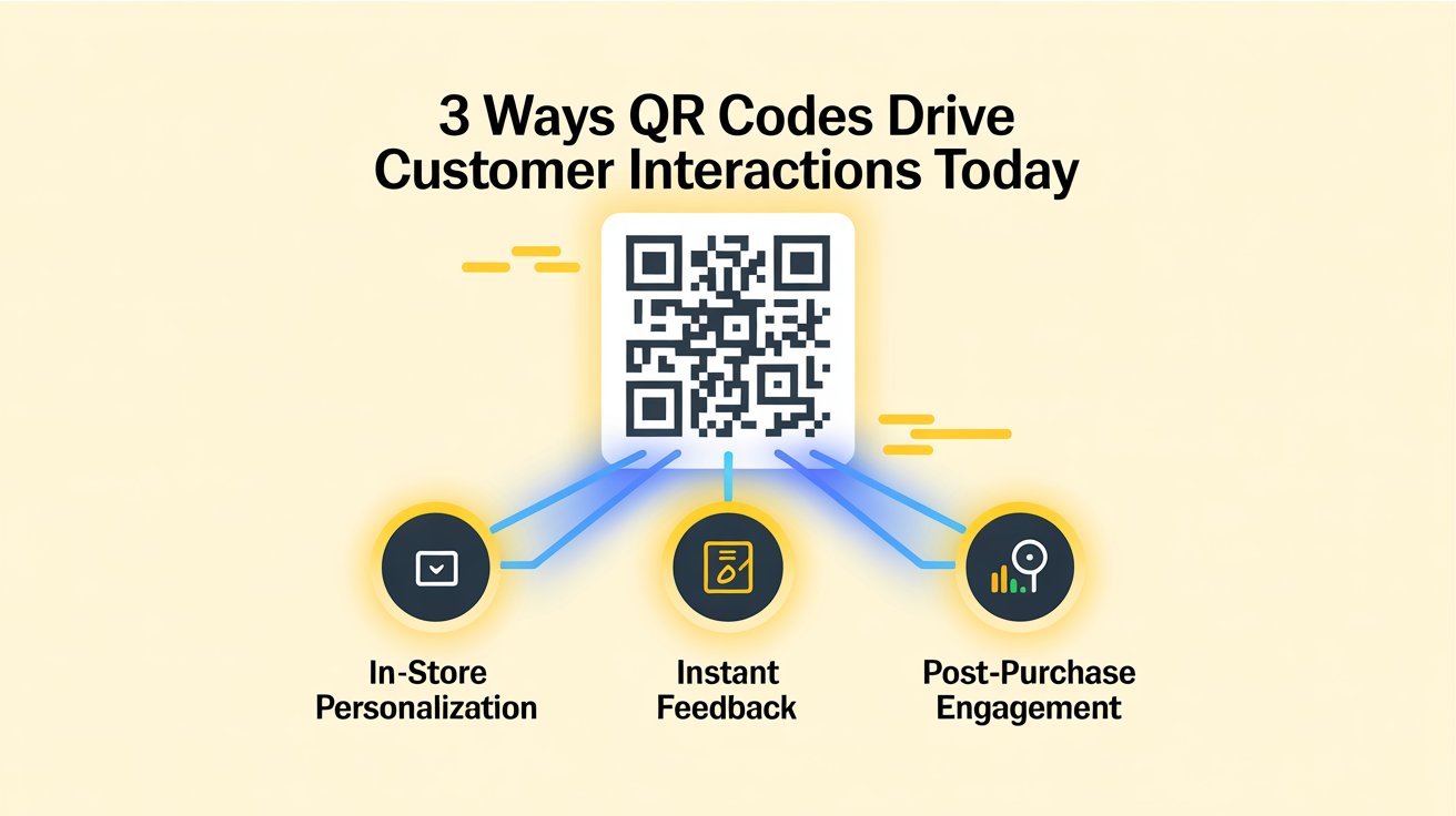 Three ways QR codes drive customer interactions, in-store personalization, instant feedback and post-purchase engagement